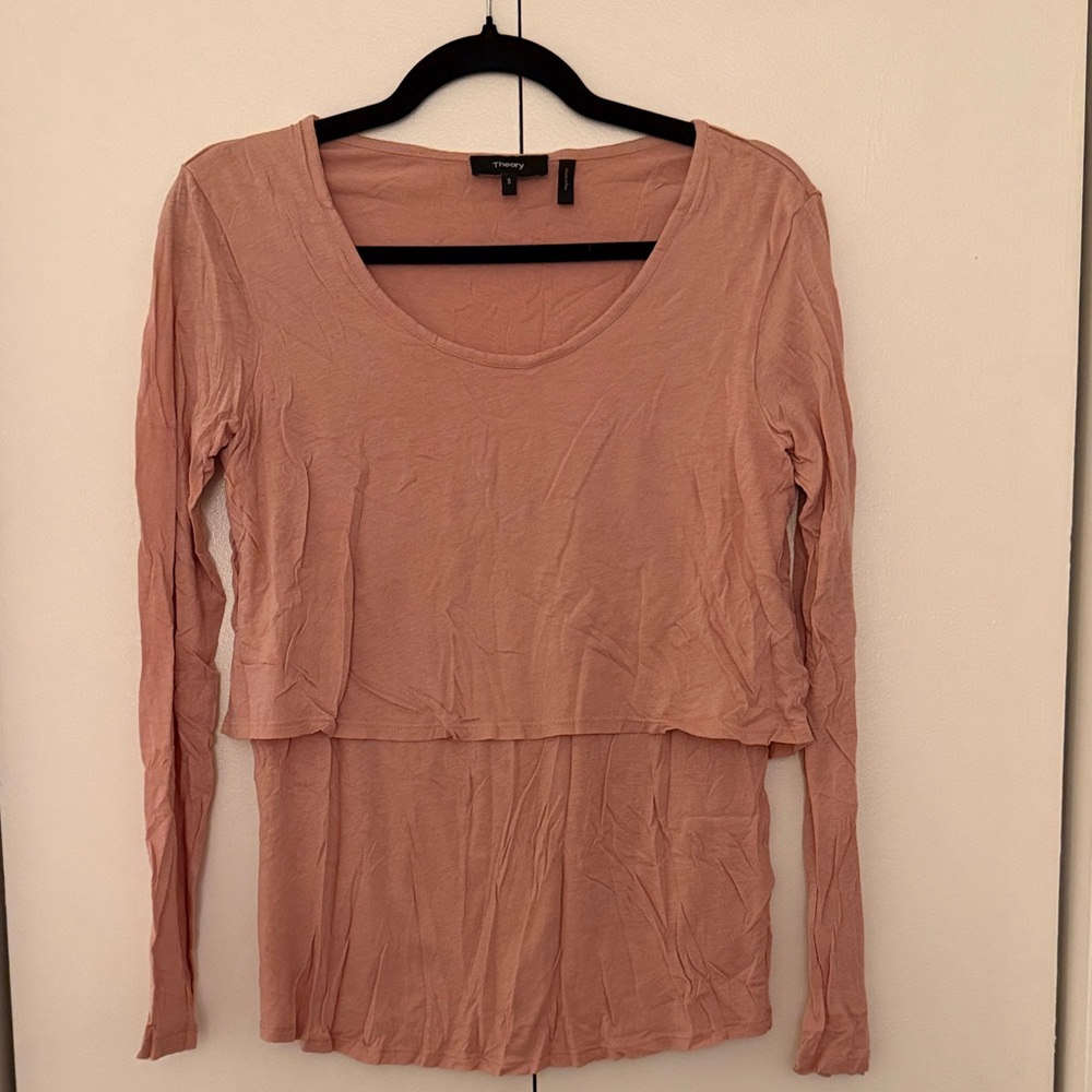 Theory Blush Long Sleeve Top